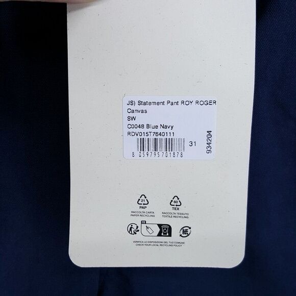 ROY ROGERS x DAVES NEW YORK Pants Mens Size 31 Blue Carpenter STATEMENT $160 - Picture 2 of 7